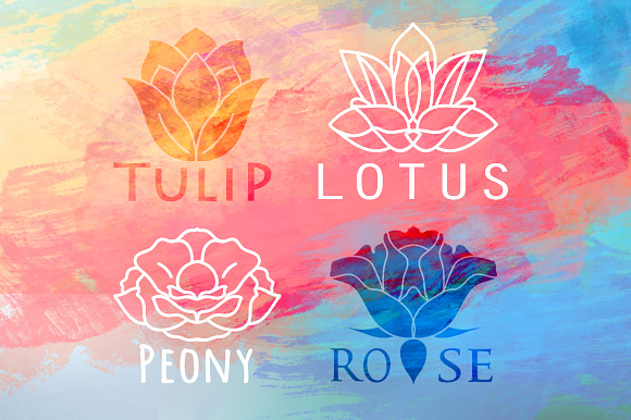 50% Off! 200+ Flower Logos Bundle in Logo Templates - product preview 5