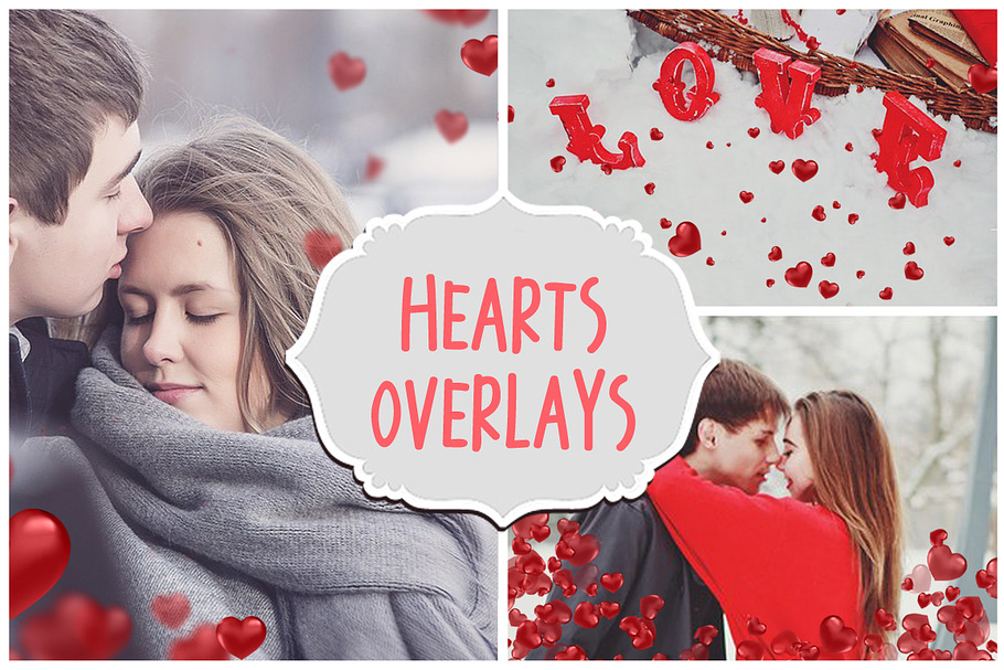 Heart Valentine's Photoshop Overlays