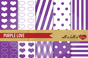 Purple Illustrations Background Kit