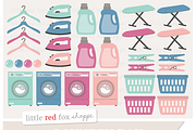 Laundry Digital Clipart Graphics