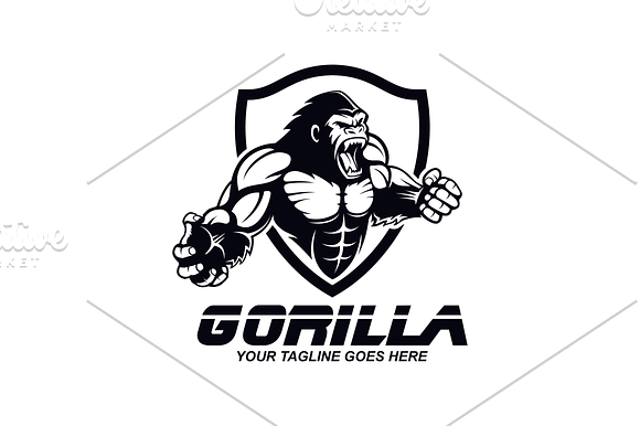 Gorilla in Logo Templates - product preview 1