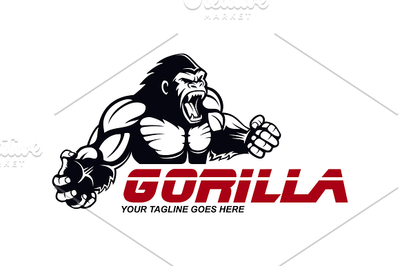 Gorilla in Logo Templates - product preview 2