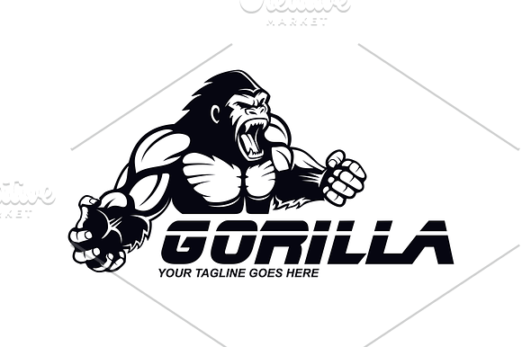 Gorilla in Logo Templates - product preview 3