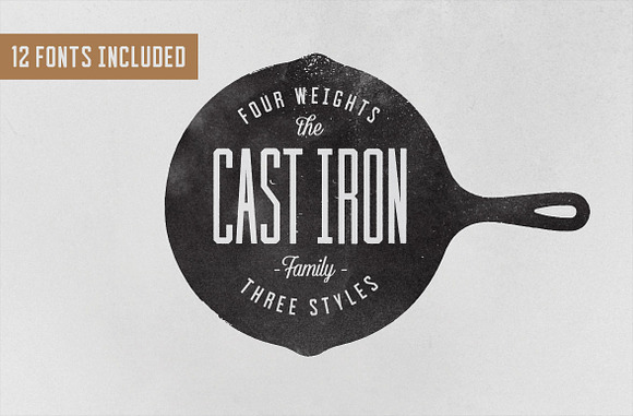 Cast Iron Family in Military Fonts - product preview 8