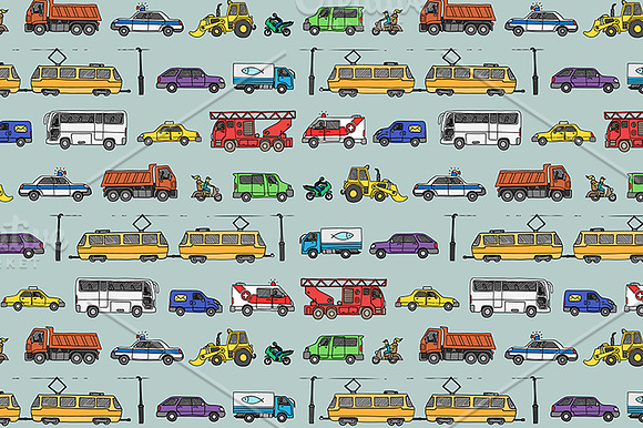 Traffic set. EPS & JPG in Illustrations - product preview 3