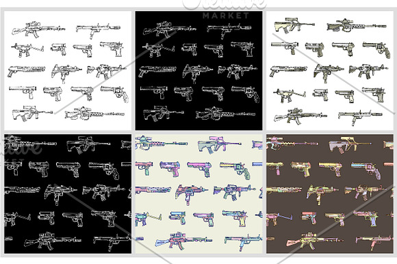 Set of weapons. EPS & JPG in Illustrations - product preview 1
