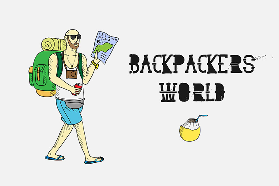 Backpackers world. Travel doodles. in Illustrations - product preview 8