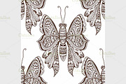 stylized brown Butterfly