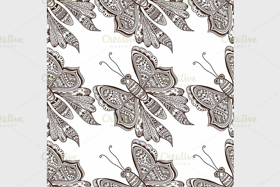 stylized brown Butterfly in Patterns - product preview 8