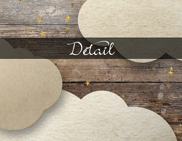 Paper Clouds Backgrounds in Textures - product preview 1