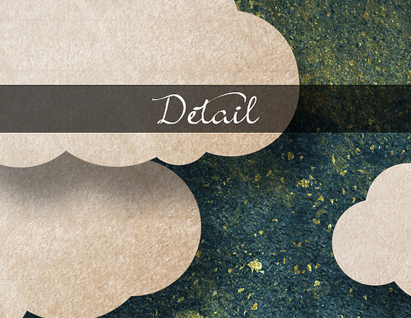 Paper Clouds Backgrounds in Textures - product preview 2