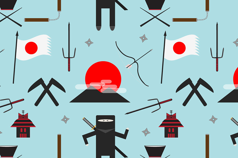 10 Ninja Illustrations in Illustrations - product preview 8