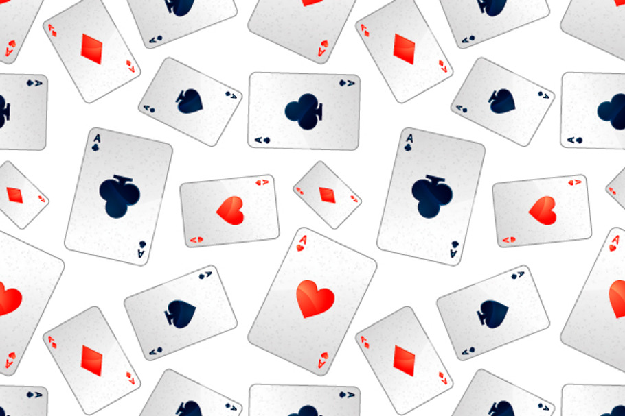 Poker aces on white in Patterns - product preview 8