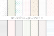 Delicate seamless patterns.