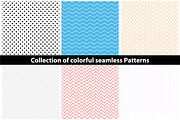 Colorful seamless patterns.