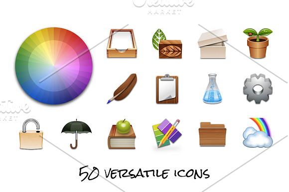 Versatile Desktop Icons + Bonus in Graphics - product preview 2