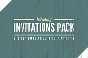 Wedding Invitation Templates Pack