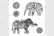stylized elephant