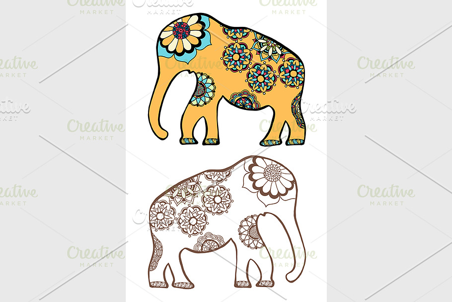 stylized elephant in Graphics - product preview 8