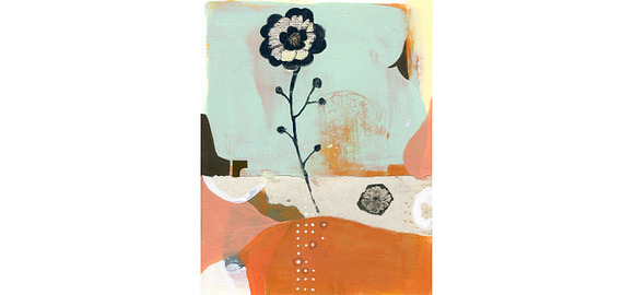 Orange Abstract Collage in Illustrations - product preview 1