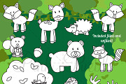 Forest Animals Digital Stamps