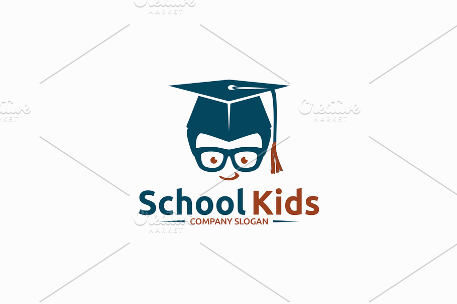 School Kids in Logo Templates - product preview 8