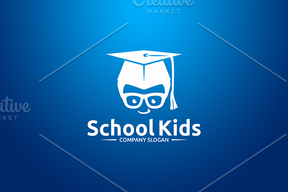 School Kids in Logo Templates - product preview 1