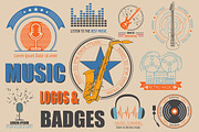 Music logos & badges