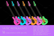 Musical instruments colour version