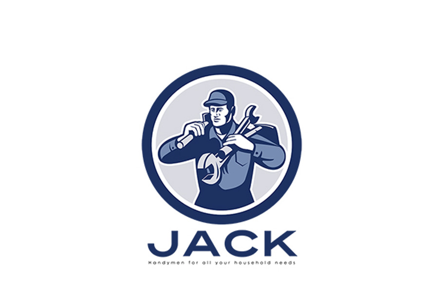 Jack Handyman Logo Creative Logo Templates Creative Market