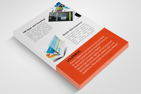  Mobile Apps Double Sided Flyer  in Flyer Templates - product preview 1
