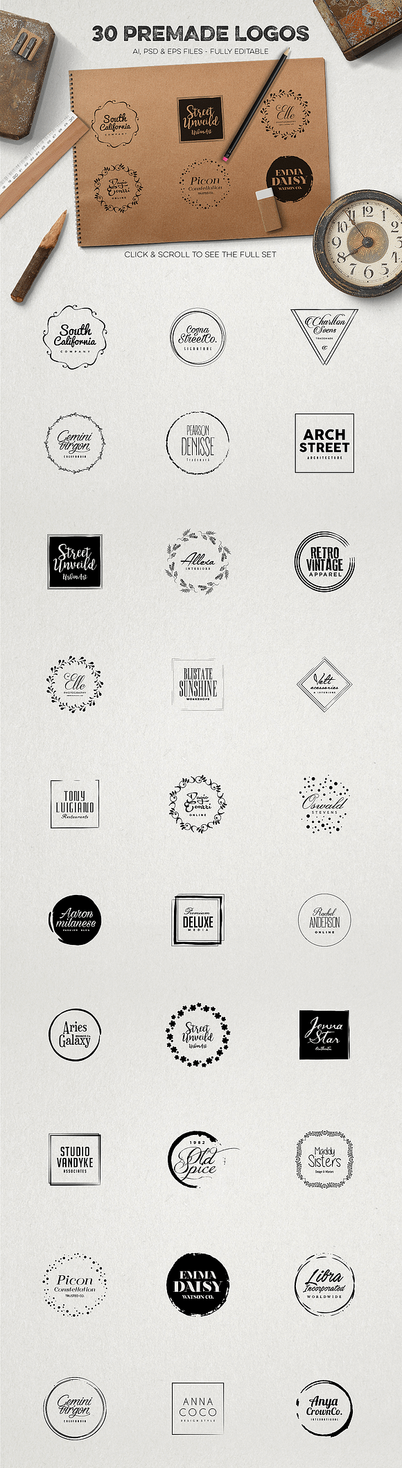 Logo Creation Kit Vol.4 in Logo Templates - product preview 4