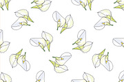 Pattern with calla 