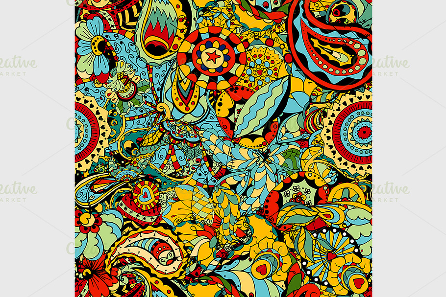 Seamless Floral Pattern in Graphics - product preview 8