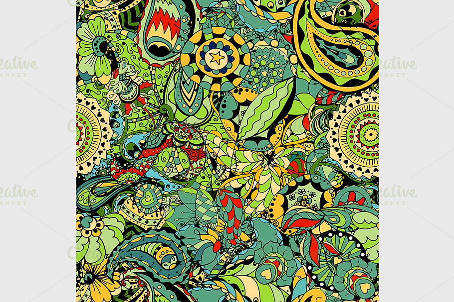 Seamless Floral Pattern in Graphics - product preview 8