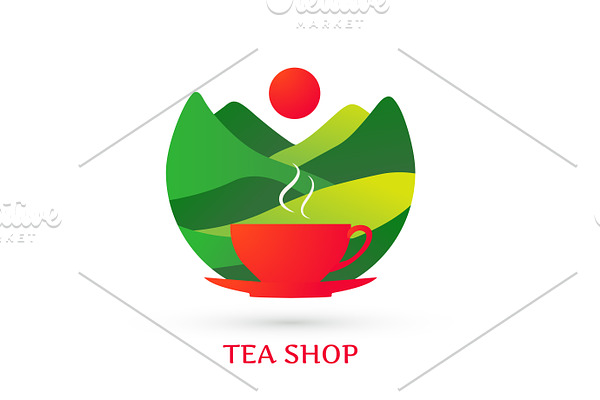 Tea shop logo
