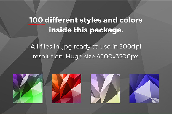 Geometric Triangle Backgrounds 100+ in Textures - product preview 1