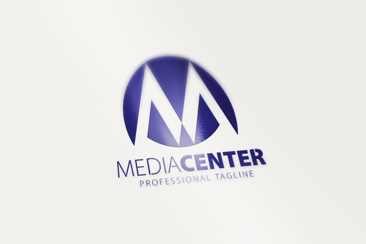 Media Center-M Letter Logo in Logo Templates - product preview 8