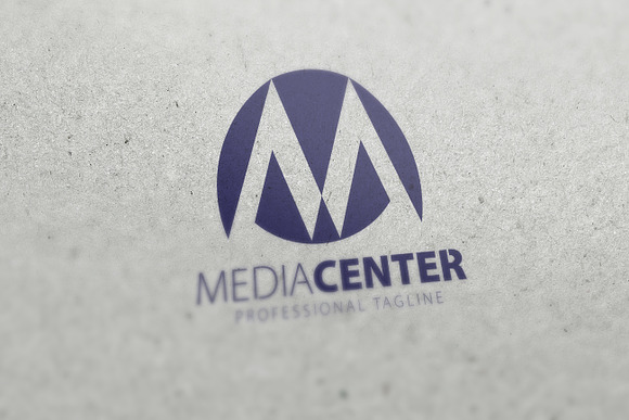 Media Center-M Letter Logo in Logo Templates - product preview 1