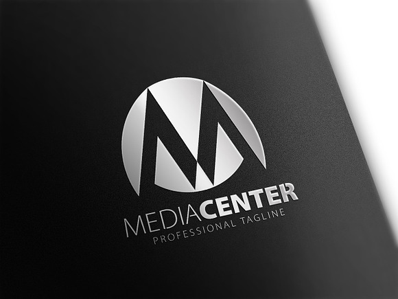 Media Center-M Letter Logo in Logo Templates - product preview 2