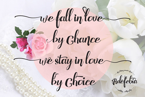 Adefebia Wedding Script Font in Wedding Fonts - product preview 7