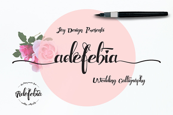 Adefebia Wedding Script Font in Wedding Fonts - product preview 9