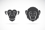 Vector image of monkey face