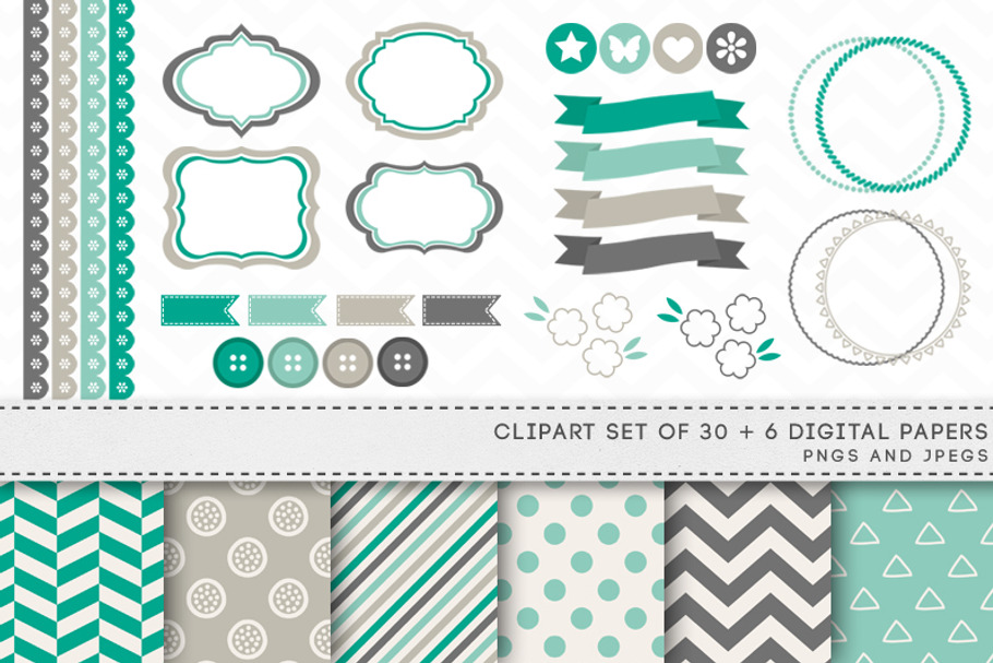 Banners Ribbons Labels Borders in Illustrations - product preview 8