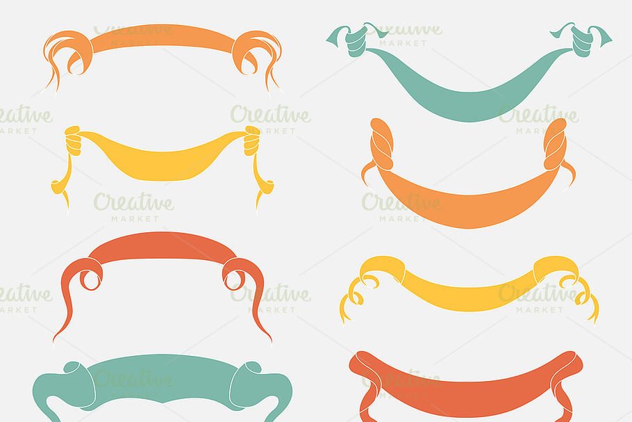 Set of  Ribbons in Graphics - product preview 8