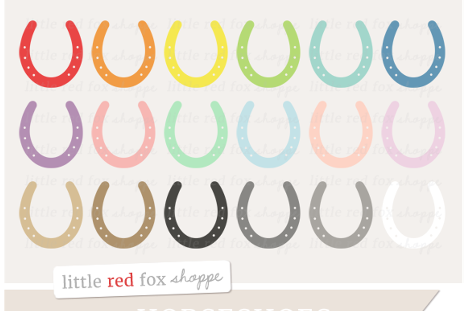 Horseshoe Clipart in Illustrations - product preview 8