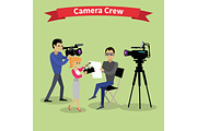 Camera Crew Team People Group