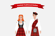 Scottish Traditional Clothes People