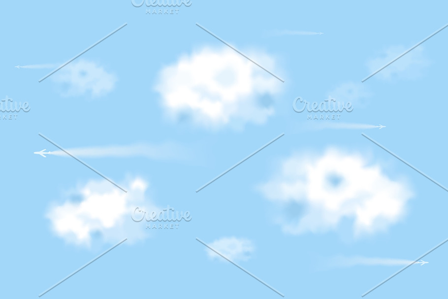 Planes in the sky in Illustrations - product preview 8