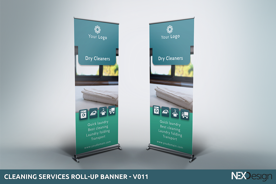 Cleaning Services Roll-Up Banner -SK